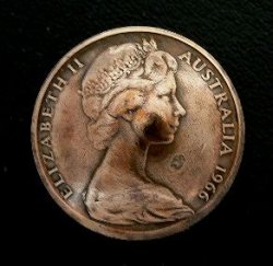 画像1: オーストラリア２セントa　コインコンチョ　直径22mm