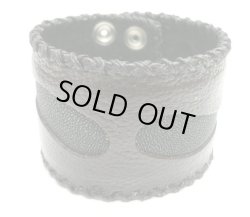 画像1: 牛革レザーブレス　スティングレイmix