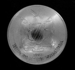 画像1: ナミビア５０セント　コインコンチョ　直径24mm