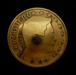 画像1: 欧州連合(ルクセンブルグ)５０ユーロセント　コインコンチョ　直径24mm 