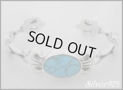 画像1: サイドフレアターコイズ入り　バングル