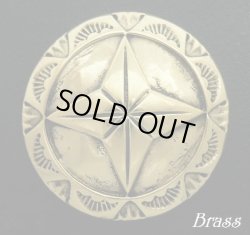 画像1: 手裏剣　ブラスコンチョ　直径　35mm