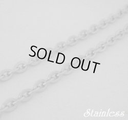 画像1: ステンレス平あずきチェーン細　40/45cm