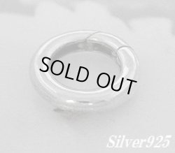 画像1: シルバー925キーリングCカン連結金具スプリング式　S/M/Lより