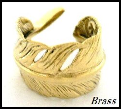 画像1: Brassネイティブフェザーリング　フリーサイズ