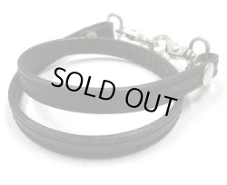 画像1: 牛革ウォレットコード　黒