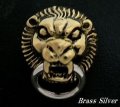 Brass×Silver925ライオン ドロップハンドル 