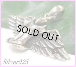 画像1: ガーネット付ヌーディエンジェル堕天使ペンダント