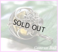 画像1: 天然石ライトアメジスト付ガムランボール バスケット　