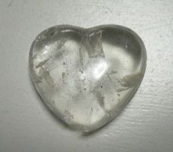 画像1: 天然石水晶　ハート裸石