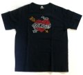 【アウトレット】UnisignラインストーンFOREVER Tシャツ紺　Mサイズ