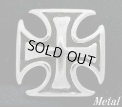 画像1: アイアンクロス　メタルコンチョ　直径　28mm 