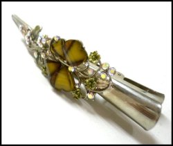 画像1: ラインストーン ヘアクリップ コンコルドtypeN