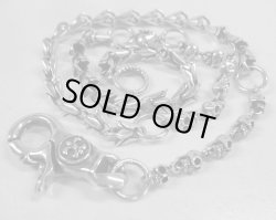 画像1: silverスカル＆クロウウォレットチェーン