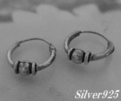 画像1: シルバーピアス　フーブ