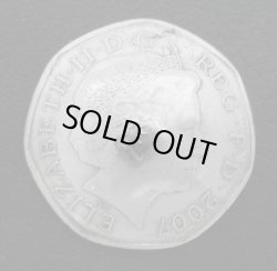 画像1: イギリス５０ペンスc コインコンチョ　直径27mm 