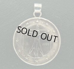 画像1: イタリア1ユーロ　コインペンダント　23mm