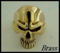 Brassアングリースカルヘッドリング