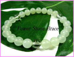 画像1: ネフライト8mm　天然石ブレス サイズS/M/L