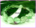 ハート型フローライト12mm　天然石ブレス　サイズS/M/L 