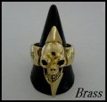 Brassソードスカルリング