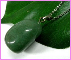 画像1: インド翡翠 タンブルネックレス 40cm/45cm