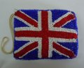 ハンドメイドビーズ　コンケース　イギリス国旗