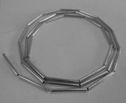 画像1: チューブ型ビーズ30個(45cm分)