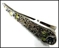 画像1: ラインストーン ヘアクリップ コンコルドtypeN