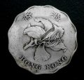 香港２香港ドル　コインコンチョ　直径27mm