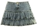 【アウトレット】NongJoJeansデニムティアードスカート　サイズＳ