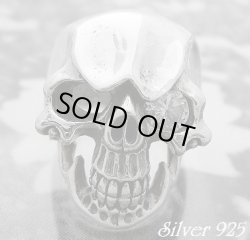 画像1: ジルコニア付アイホールスカル　リング