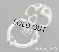 画像1: silver925ハードスカル　ドロップハンドル