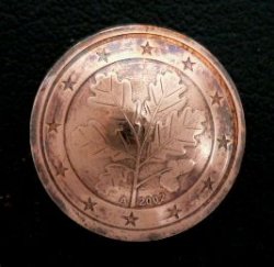 画像1: 欧州連合(ドイツ)２ユーロセント　コインコンチョ　直径19mm