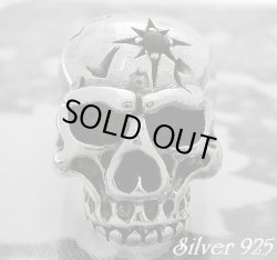 画像1: ヘッドオニキススカルリング