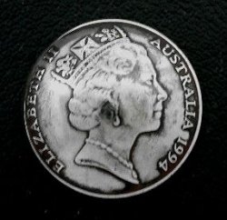 画像1: オーストラリア１０セントa　コインコンチョ直径23mm