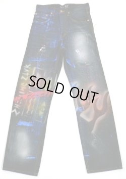 画像1: 【アウトレット】COMMASペイントジーンズtypeG訳有品　29インチ