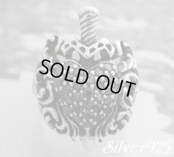 画像1: ブラックジルコニア入りロイヤルハートリング