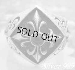 画像1: サイドフレアブラックスター付クロスリング