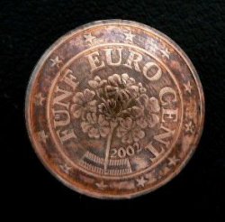 画像1: 欧州連合(オーストリア)５ユーロセント　コインコンチョ　直径21mm