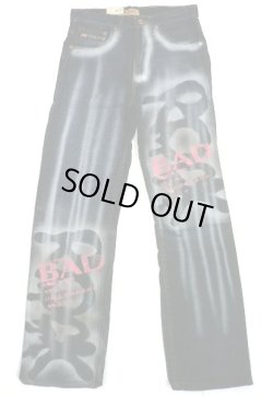 画像1: 【アウトレット】COMMASプリントジーンズtypeC訳有品　30/32インチ