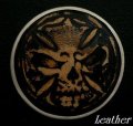 牛革レザースカルコンチョ　ナチュラル　直径　31mm