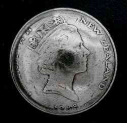 画像1: ニュージーランド２０セント　コインコンチョ直径28mm