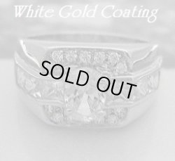 画像1: ジルコニア付ジュエリーリングI