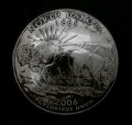 アメリカノースダコタ州２５セントコインコンチョ　直径24mm
