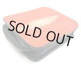 画像: 牛革×エイ革コインケース　オレンジ