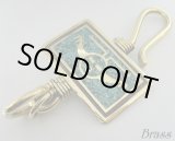 画像: インレイターコイズ入りサンフェイス　ブラスキーフック