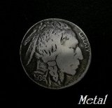 画像: メタルコンチョ　ループ式　コインタイプ　直径　20mm