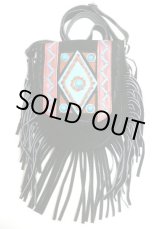 画像: 牛革スウェードウエスタン　ショルダーバッグ