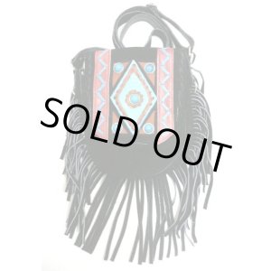 画像: 牛革スウェードウエスタン　ショルダーバッグ